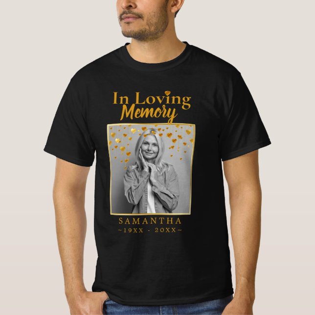 Photo Loss of Mother Celebration of life T-Shirt (Front)