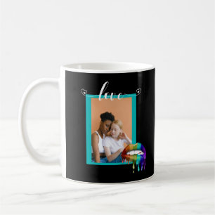 Photo Love Pride Rainbow Biting Lips Dripping Coffee Mug