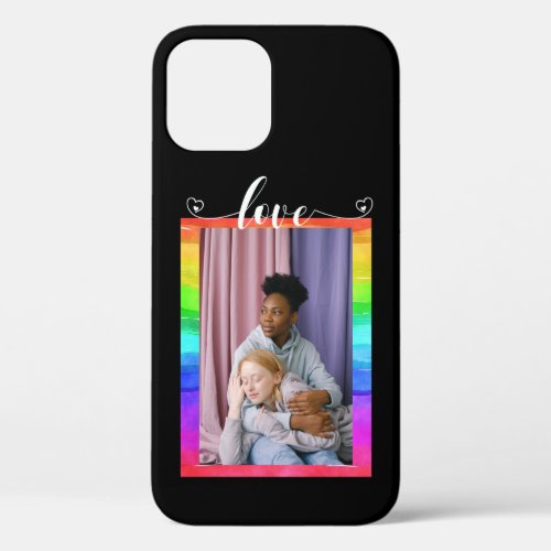 Photo Love Pride Rainbow  iPhone 12 Pro Case