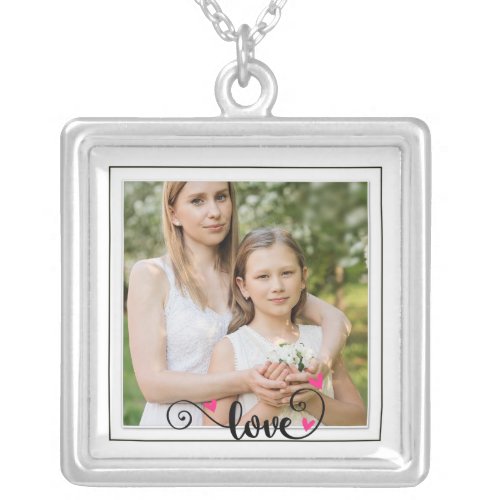 Photo Love Silver Plated Necklace