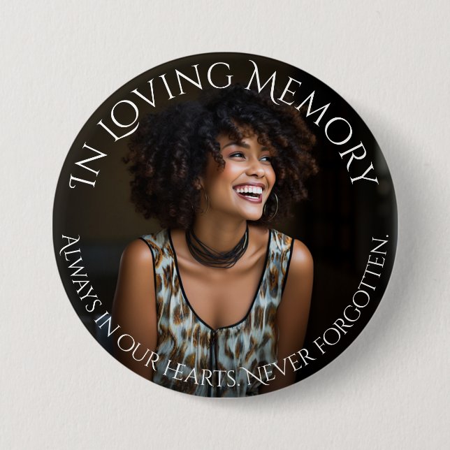 Photo Loving Memory  Button (Front)