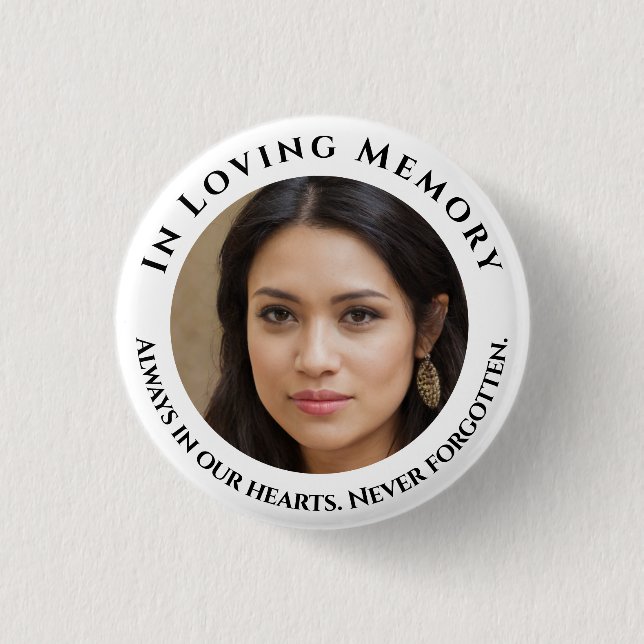 Photo Loving Memory  Button (Front)