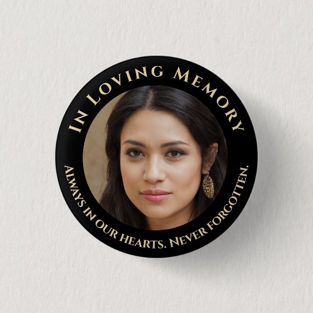 Photo Loving Memory  Button (Front)