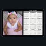 Photo Magnet 2025 Calendar Personalized Magnets<br><div class="desc">Our handmade 2025 calendar Magnet & personalized photo on a modern black background. Use this easy template to customize the photo. You can click the edit button to change the size or crop your photo. Makes a thoughtful personalized gift. This is a great tool for keeping your dates & favorite...</div>