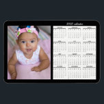 Photo Magnet 2025 Calendar Personalized Magnets<br><div class="desc">Our handmade 2025 calendar Magnet & personalized photo on a modern black background. Use this easy template to customize the photo. You can click the edit button to change the size or crop your photo. Makes a thoughtful personalized gift. This is a great tool for keeping your dates & favorite...</div>