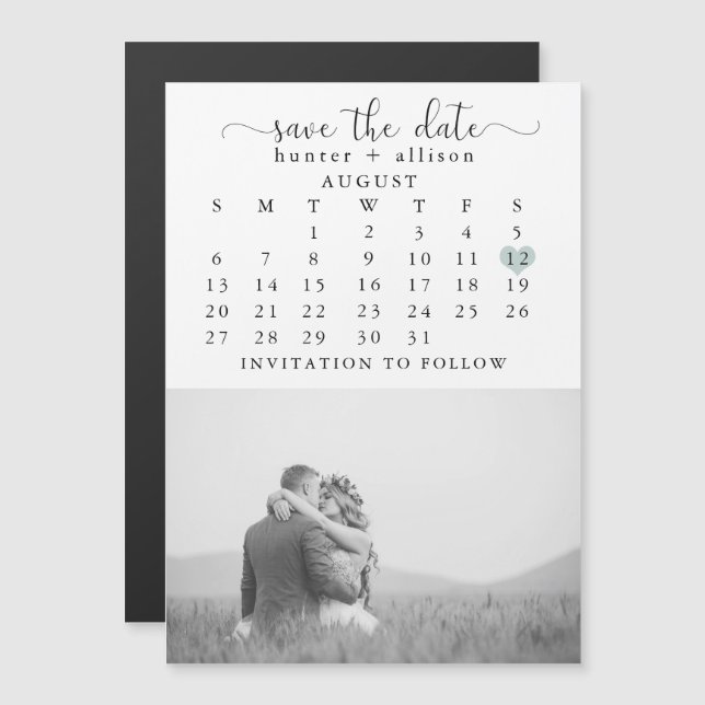 Photo Magnet | Save the Date (Front/Back)