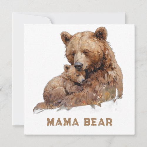  Photo MAMA BEAR  Ap72 Sweet Mothers Day Card 