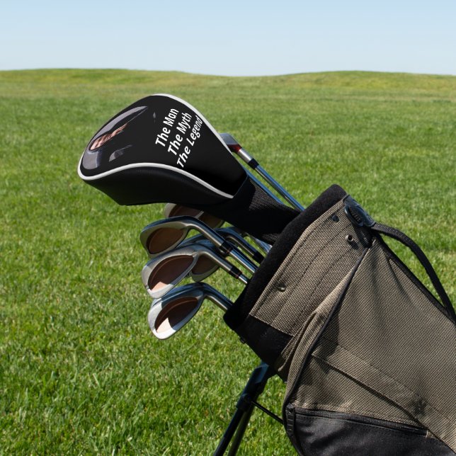 Photo man myth legend golf head cover (In Situ)