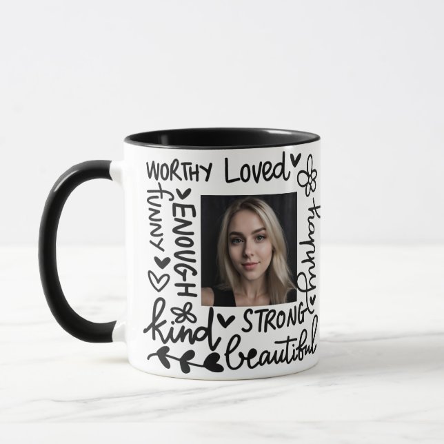 Photo Manifestation Mug - Motivational Gift (Left)