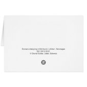 Photo Map Sunset in Mortsund (Back Horizontal)