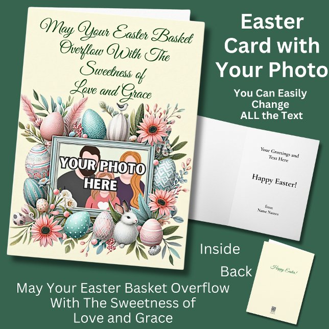Photo, May Your Easter Basket Overflow Sweetness Card (Creator Uploaded)