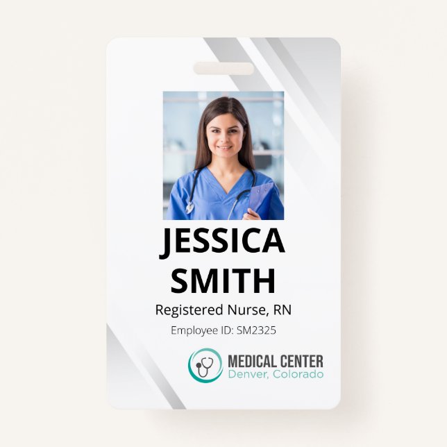 Photo Medical Office ID Badge (Front)