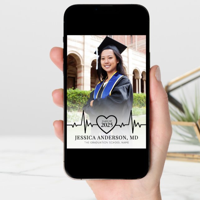 Photo Medical School Graduation Announcement (Front Digital)