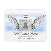 Photo Memorial Angel Wings Magnet