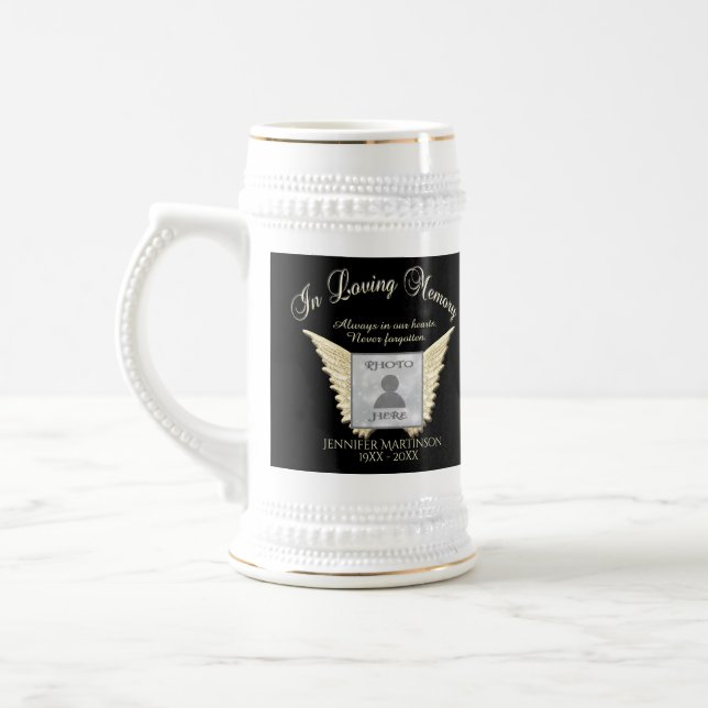 Photo Memorial Beer Stein (Left)