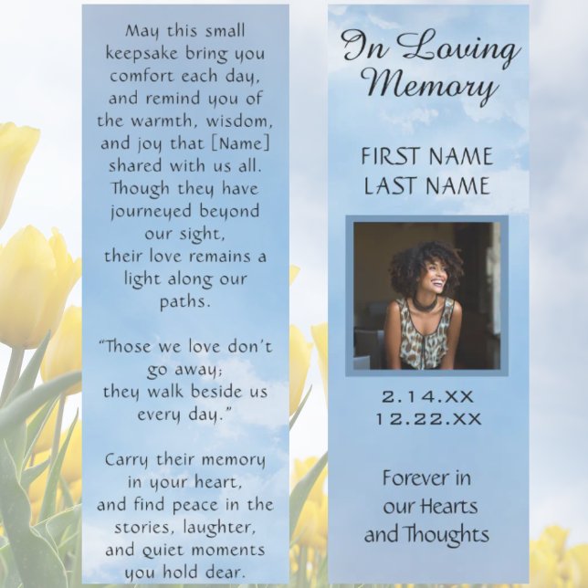 Photo Memorial  Bookmarks (Creator Uploaded)