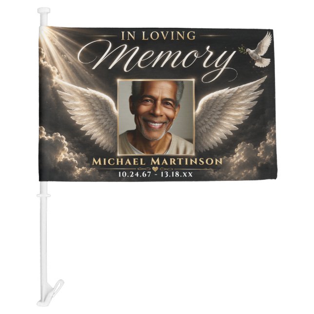 Photo Memorial  Car Flag (Front)
