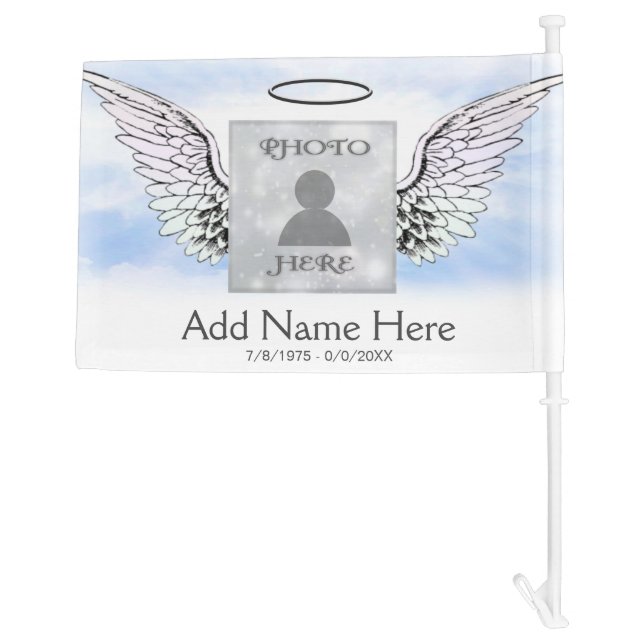 Photo Memorial  Car Flag (Back)