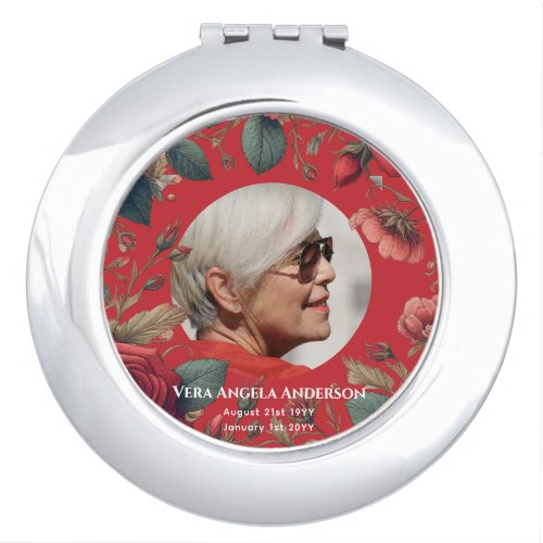 Photo Memorial Celebration of Life Funeral Gifts Compact Mirror