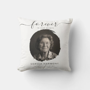 Photo Memorial Celebration of Life Keepsake Throw Pillow