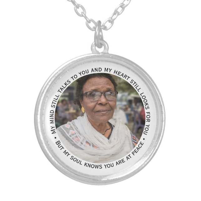 Photo Memorial Condolence Remembrance Pendant (Front)