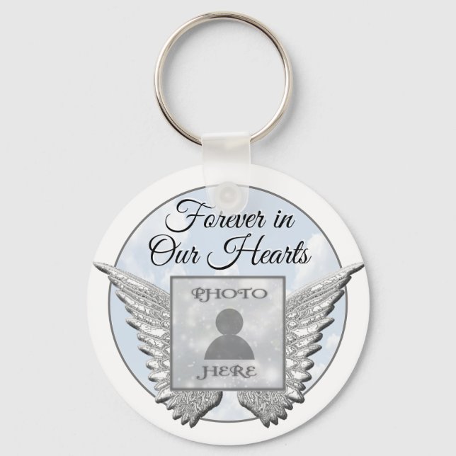 Photo Memorial Custom Keychain (Front)