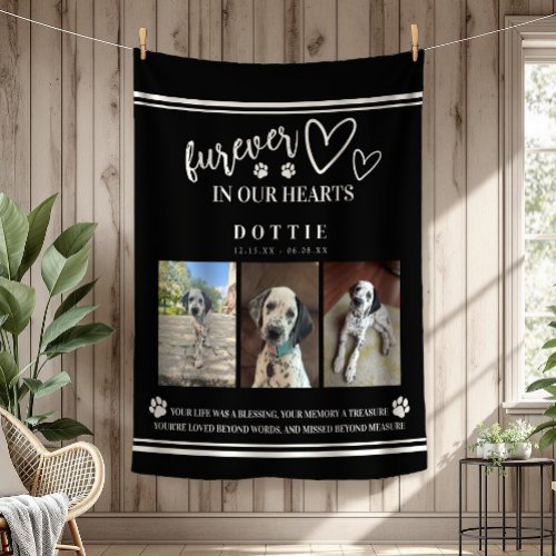 Photo Memorial Dog Furever In Our Hearts