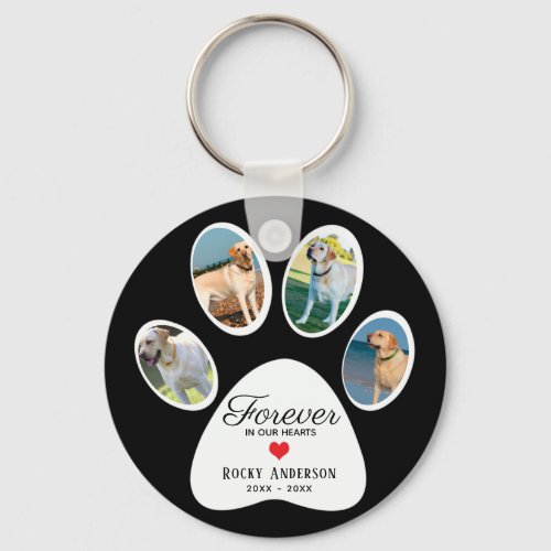 Photo Memorial for a Pet Keychain