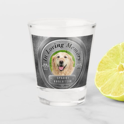 Photo Memorial for Pet Shot Glass