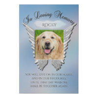 Photo Memorial for Pets Faux Canvas Print