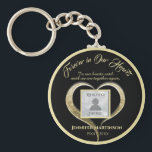 Photo Memorial Forever in Our Hearts Keychain<br><div class="desc">Add a photo,  name and dates to make a cherished keepsake.</div>