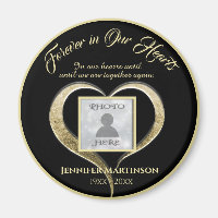 Photo Memorial Forever in Our Hearts  Magnet