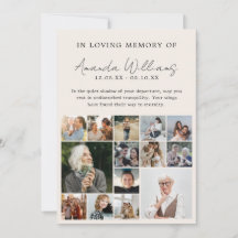 Photo Memorial Funeral - 15 Photo Collage