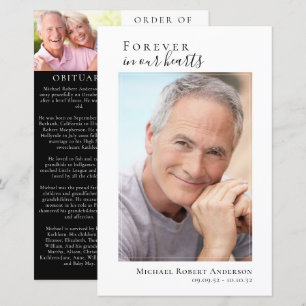 Photo Memorial Funeral Celebration of Life Program