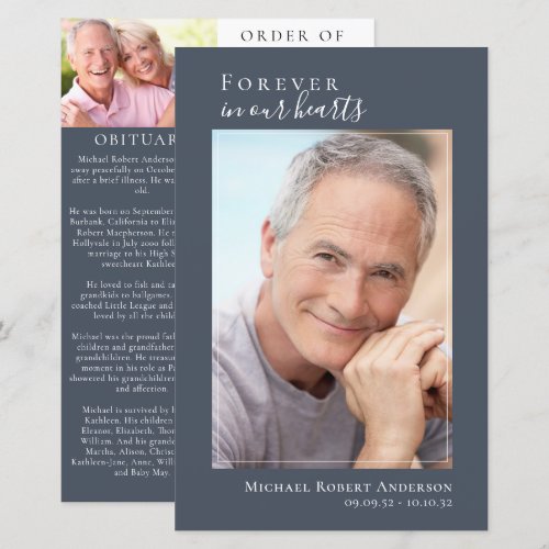 Photo Memorial Funeral Celebration of Life Program