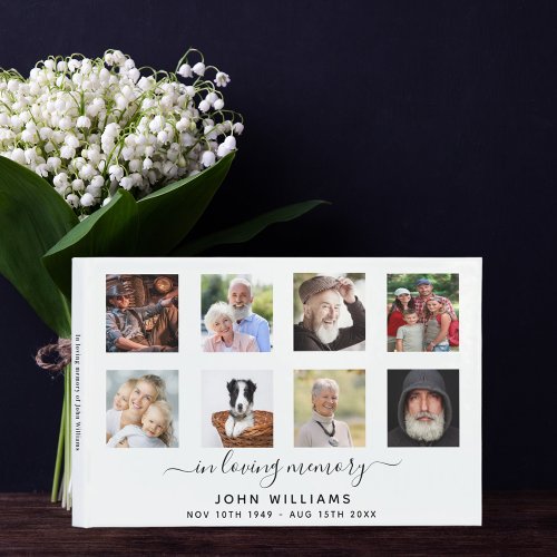 Photo memorial funeral in loving memory  guest book