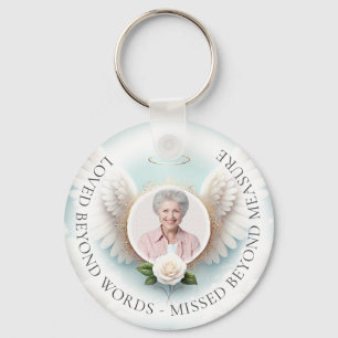 Photo Memorial Funeral  Keychain