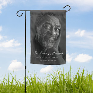 Photo Memorial Funeral Tribute Garden Flag