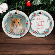 Photo Memorial Holiday Wreath