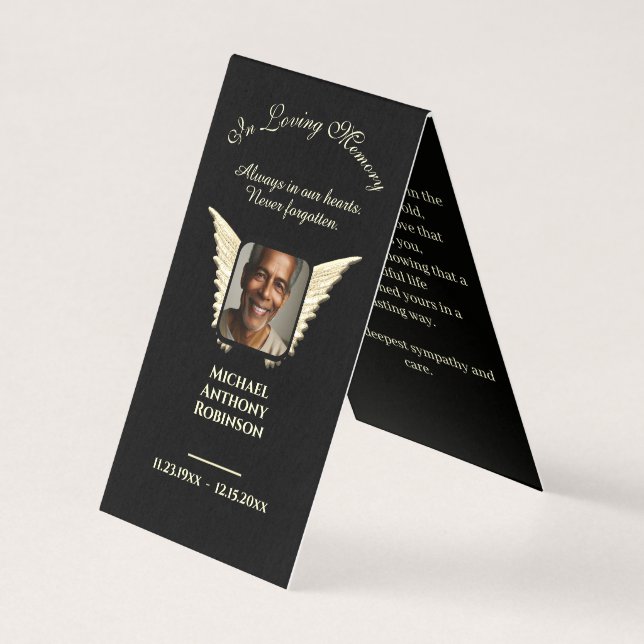 Photo Memorial in Loving Memory (Front)
