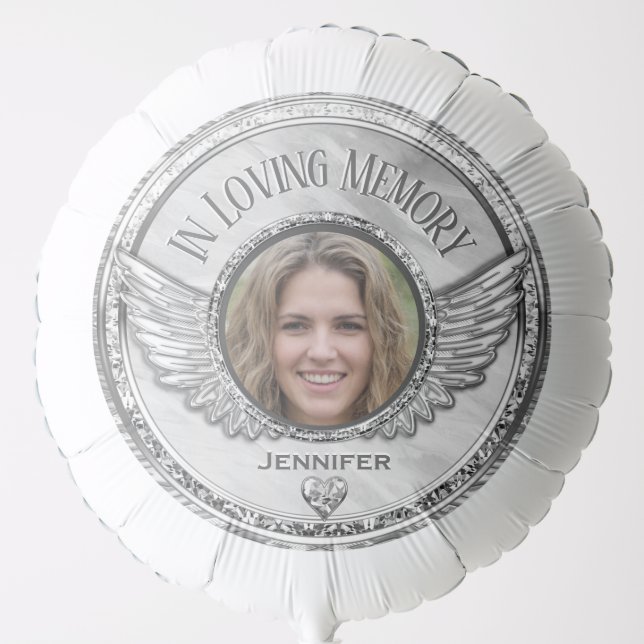Photo Memorial in Loving Memory Balloon (Front)