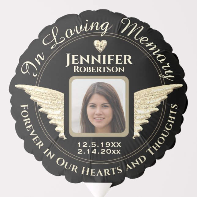 Photo Memorial in Loving Memory Balloon (Front)