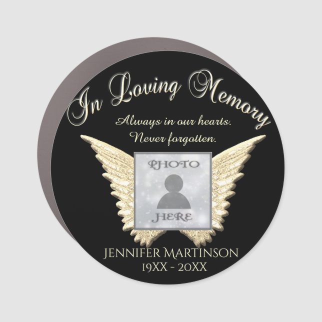 Photo Memorial in Loving Memory  Car Magnet (Front)