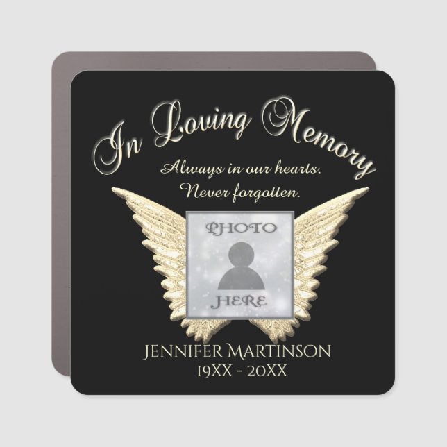 Photo Memorial in Loving Memory  Car Magnet (Front)
