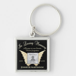 Photo Memorial in Loving Memory Keychain
