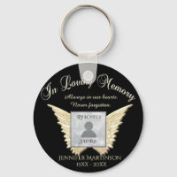 Photo Memorial in Loving Memory Keychain