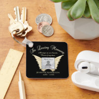 Photo Memorial in Loving Memory Keychain