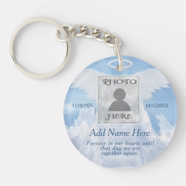 Photo Memorial in Loving Memory Keychain (Front)