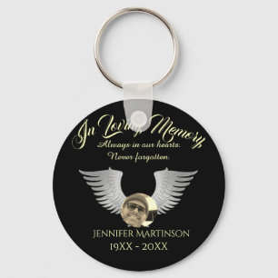 Photo Memorial in Loving Memory Keychain