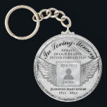Photo Memorial in Loving Memory Keychain<br><div class="desc">Add a photo,  name and dates to make a cherished keepsake.</div>